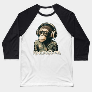 Chimpanzee Ancestor, lowbrow style 2 Baseball T-Shirt